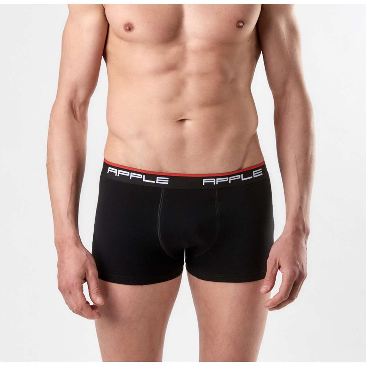 APPLE BOXER MEN΄S COTTON BOXER 0112934 2PACK BLACK / BLACK  - Μαύρο - M